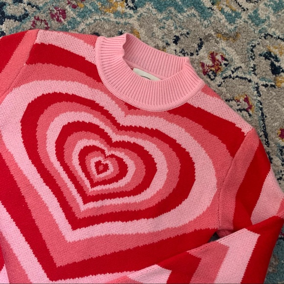 heart wave sweater cider